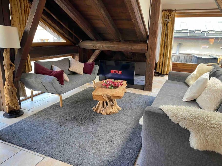 90M2 Hypercentre, Terrace, Next To Ski Lift Шамони Экстерьер фото